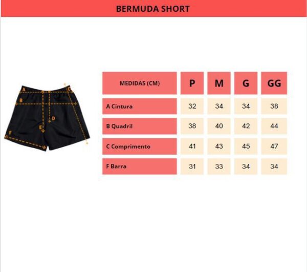 Short Sarja PRL Salmão - Imagem 3