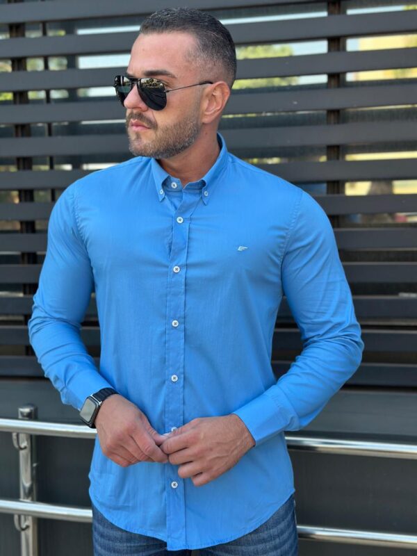 Camisa Manga Longa Ellus Azul
