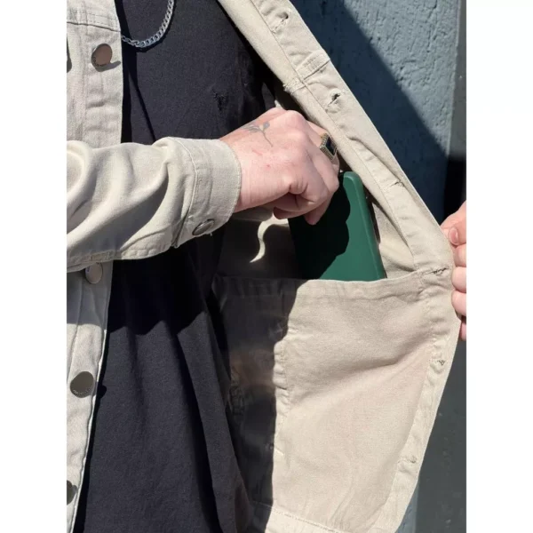 Jaqueta Masculina De Sarja Alto Padrão. Ideal para meia estação, produto da shopee,clica em comprar. - Imagem 2