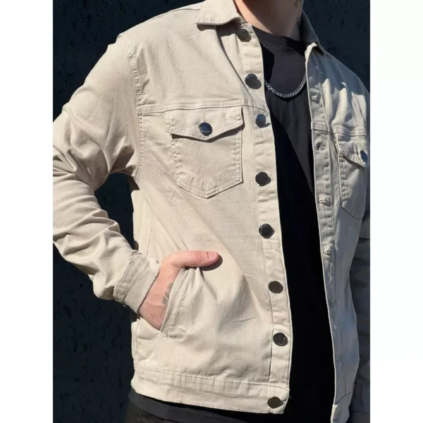 Jaqueta Masculina De Sarja Alto Padrão. Ideal para meia estação, produto da shopee,clica em comprar.