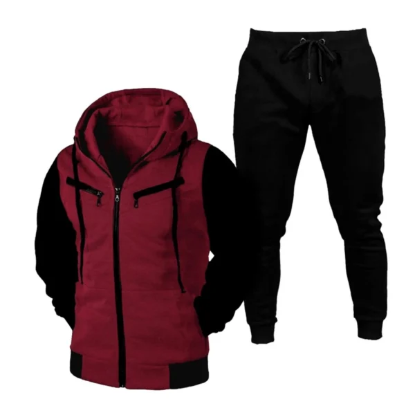 Kit Conjunto Blusa De Frio com Zíper + Calça de Moletom produto shopee - Imagem 4