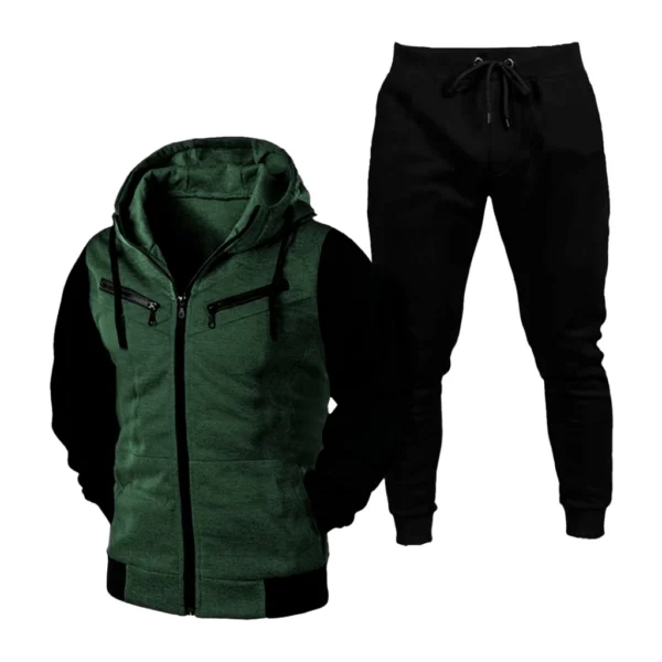 Kit Conjunto Blusa De Frio com Zíper + Calça de Moletom produto shopee - Imagem 6