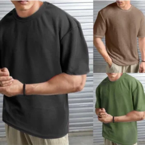 Kit 3 Camiseta Oversized Masculina. Produto shopee clique em comprar